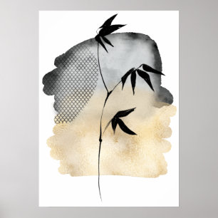 Abstract art Japanese  Poster