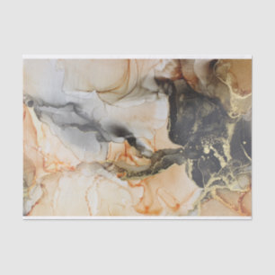 Abstract Art Jewel Toned Citrus, Black & Gold Tissue Paper