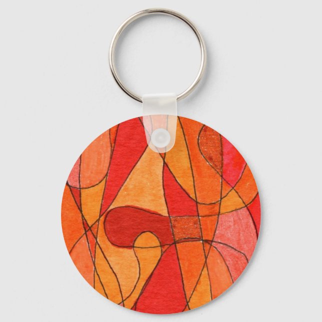 Abstract Art Key Chain (Front)