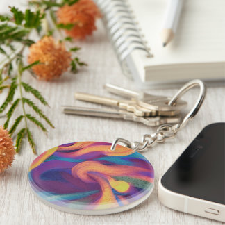 Abstract Art Key Ring