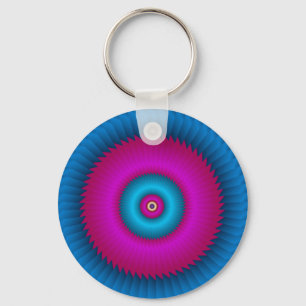 ABSTRACT ART KEY RING