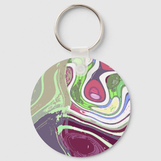 Abstract Art Keychain (Front)