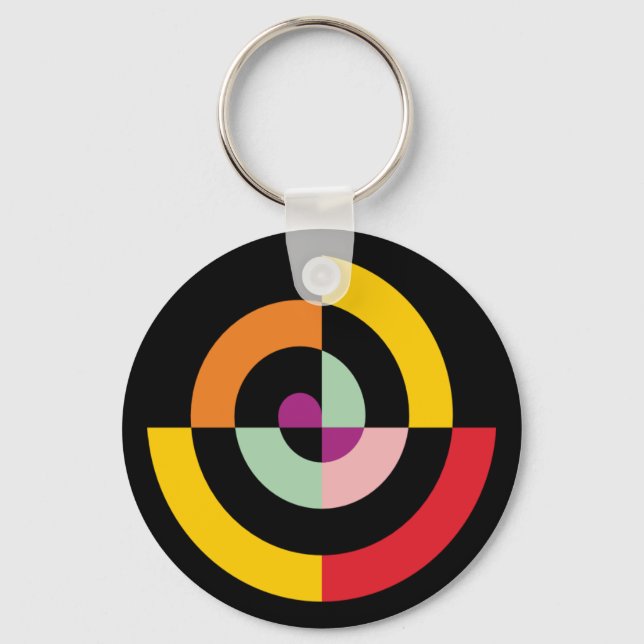 Abstract Art Keychain (Front)