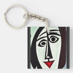 Abstract Art Keychain