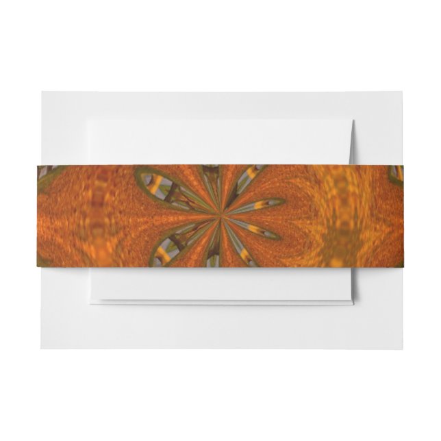 Abstract Art Labyrinth Invitation Belly Band (Front Example)