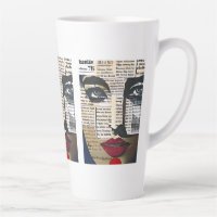 Abstract Art | Lady's Face Digital Text Art