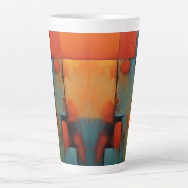 Abstract art latte mug (Front)