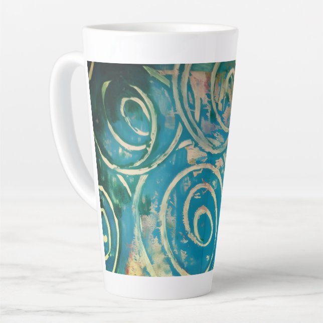 Abstract Art  Latte Mug (Left Angle)