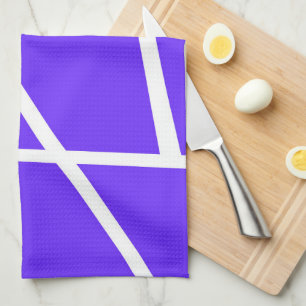Abstract Art Lavender Blue Purple White Minimalism Tea Towel
