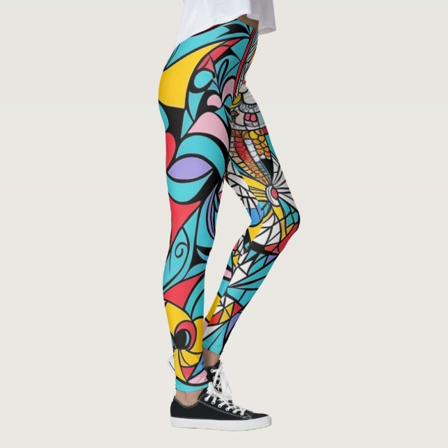 abstract art leggings (Right)