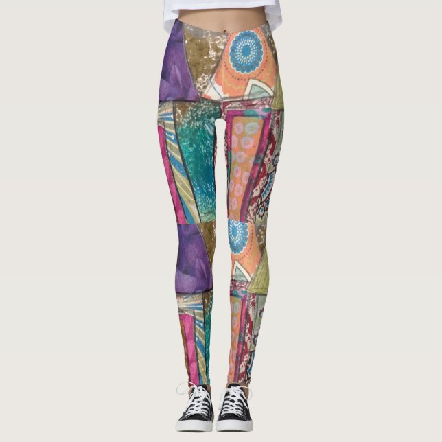 Abstract Art Leggings (Front)