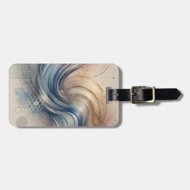 Abstract Art Luggage Tag (Front Horizontal)