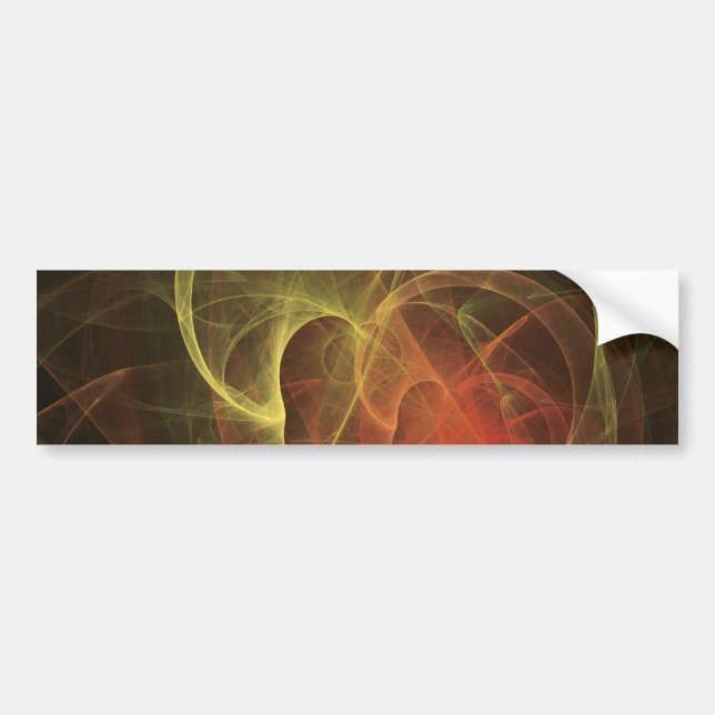 Abstract Art Magic Flame Bumper Sticker (Front)