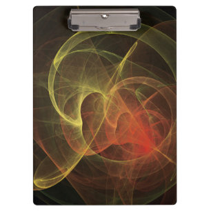 Abstract Art Magic Flame Clipboard
