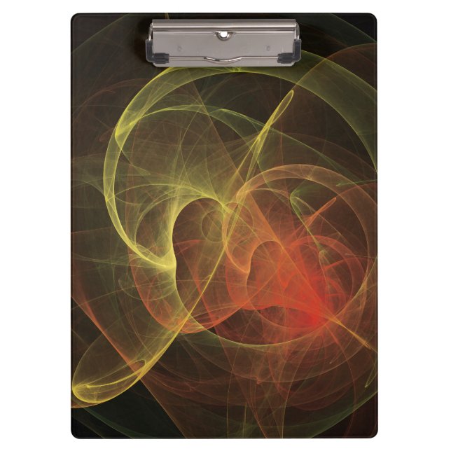 Abstract Art Magic Flame Clipboard (Front)