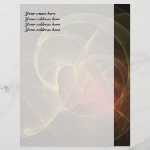 Abstract Art Magic Flame Letterhead Design