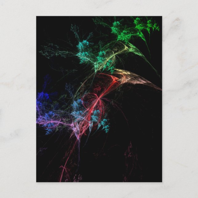 Abstract Art Magic Lights Postcard (Front)