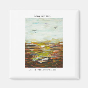 Abstract Art Magnet - “On the Path to Awareness”