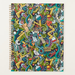 Abstract Art Medical Icon Pattern Planner