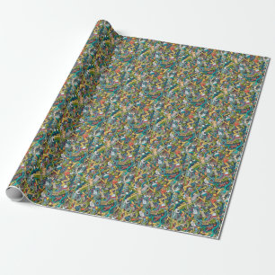 Abstract Art Medical Icon Pattern Wrapping Paper