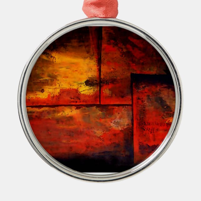 Abstract Art Metal Tree Decoration (Front)