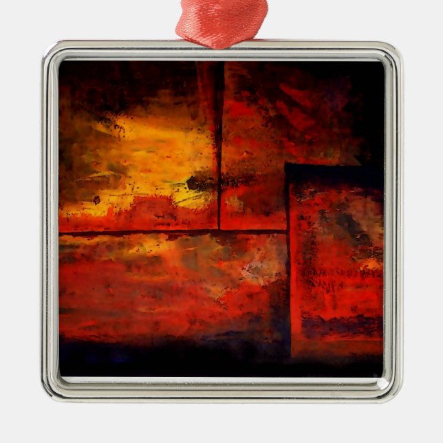 Abstract Art Metal Tree Decoration (Front)