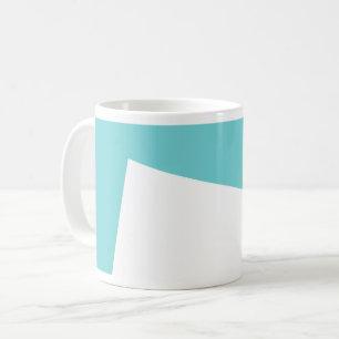 Abstract Art Minimalism Blue White Coffee Mug