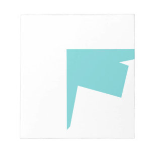 Abstract Art Minimalism Blue White Notepad
