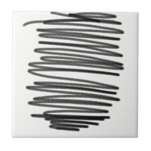 Abstract Art Minimalism Drawing Tile
