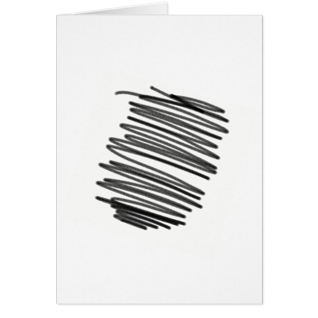 Abstract Art Minimalism Energy Greeting Card (Front)