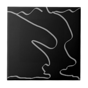 Abstract Art Minimalism Minimalistic Tile