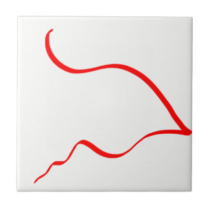 Abstract Art Minimalism Minimalistic Tile