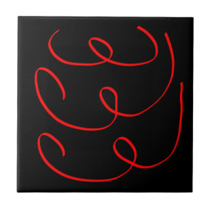 Abstract Art Minimalism Ribbons Tile