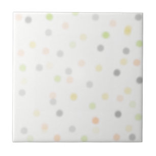 Abstract Art Minimalism Small Dots Pastel Tile
