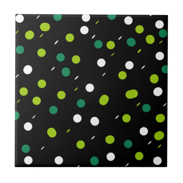 Abstract Art Minimalism Small Dots Tile (Front)