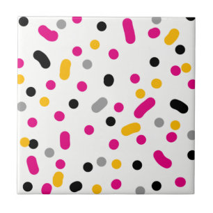 Abstract Art Minimalism Small Dots Tile