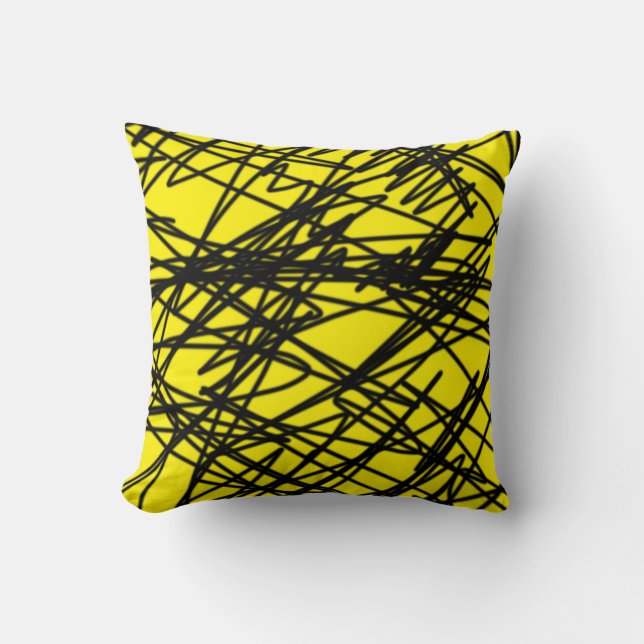 Abstract Art Minimalism Throw Pillow Cushion (Front)
