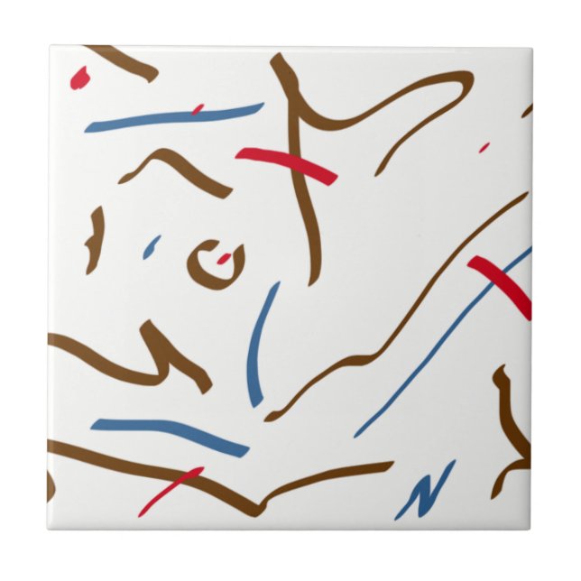 Abstract Art Minimalism Tile (Front)