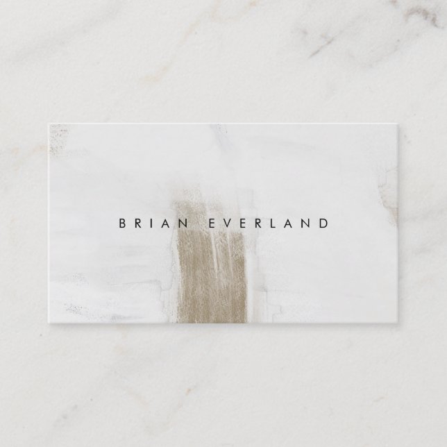 Abstract Art Minimalist Artist Profile Contact  Ap Appointment Card (Front)