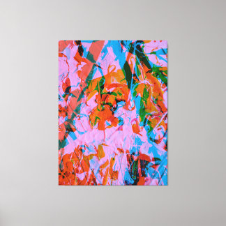 Abstract art mixed media canvas print
