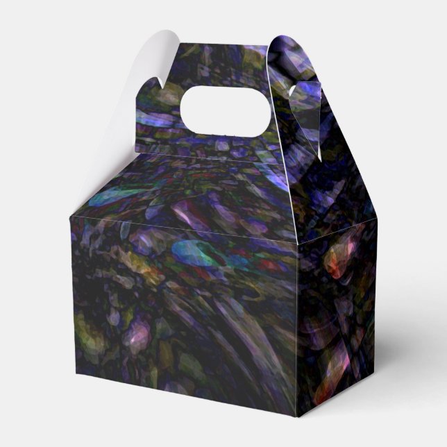 Abstract Art Modern Colour Splash Artistic Colourf Favour Box (Front Side)