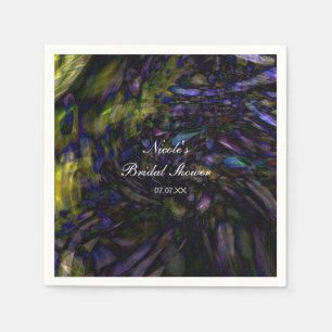 Abstract Art Modern Colour Splash Birthday Party Napkin