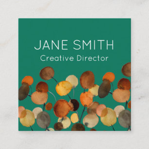 Abstract art modern creative industry square business card
