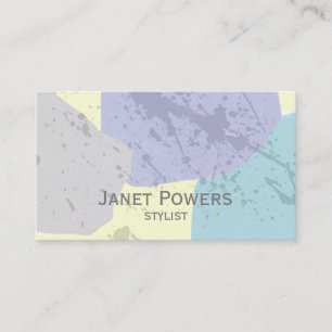 abstract art modern custom business card