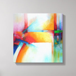 Abstract Art Modern Elegant Acrlylic Painting Canvas Print