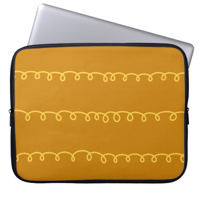 Abstract Art: Modern Wrapping Design Laptop Sleeve (Front)