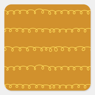 Abstract Art: Modern Wrapping Design Square Sticker