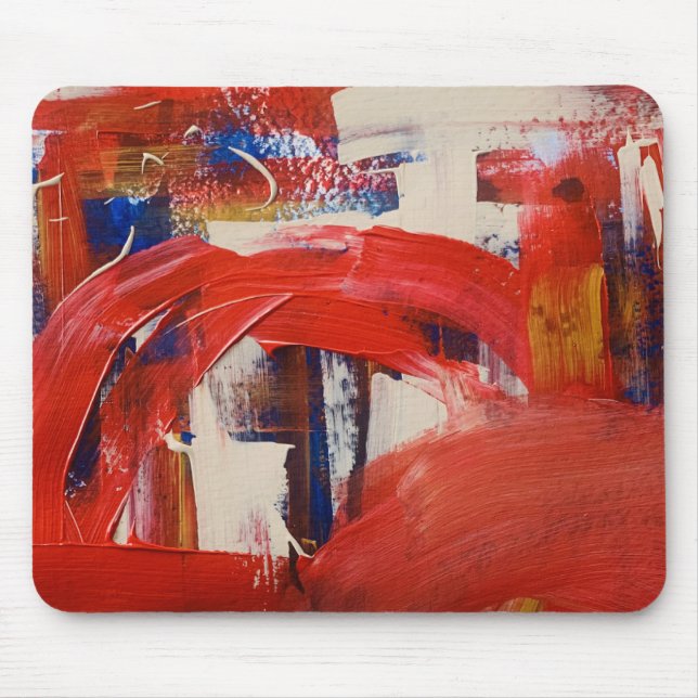 Abstract Art Mouse Pad | Modern Desk Accessory  (Front)