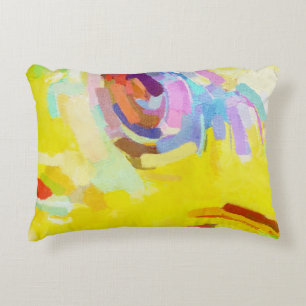 Abstract Art multi color pattern geometry elegant  Decorative Cushion