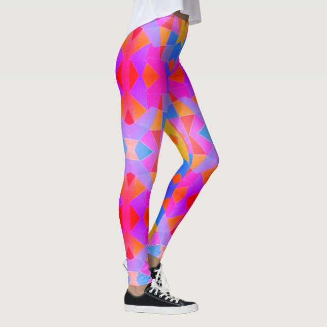 Abstract Art Multicolored Leggings (Right)